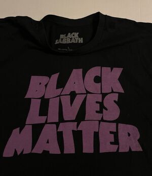 Black Sabbath Black Lives Matter T-Shirt LARGE Ozzy Metal Band Music Tour Album